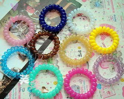 韩国发圈批发指南 大号电话线发圈，厂家直销，多色可选，随机发货超值价格